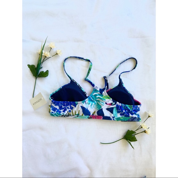 NEW Alofaaga Triangle Tropical Bikini Top - Picture 4 of 9